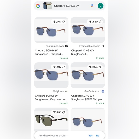 👑Chopard SCHG62V 383P‼️ Wood-Polarized Lenses ‼️ - Picture 2 of 16